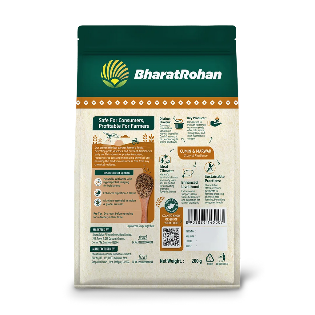 BharatRohan Cumin Seeds back