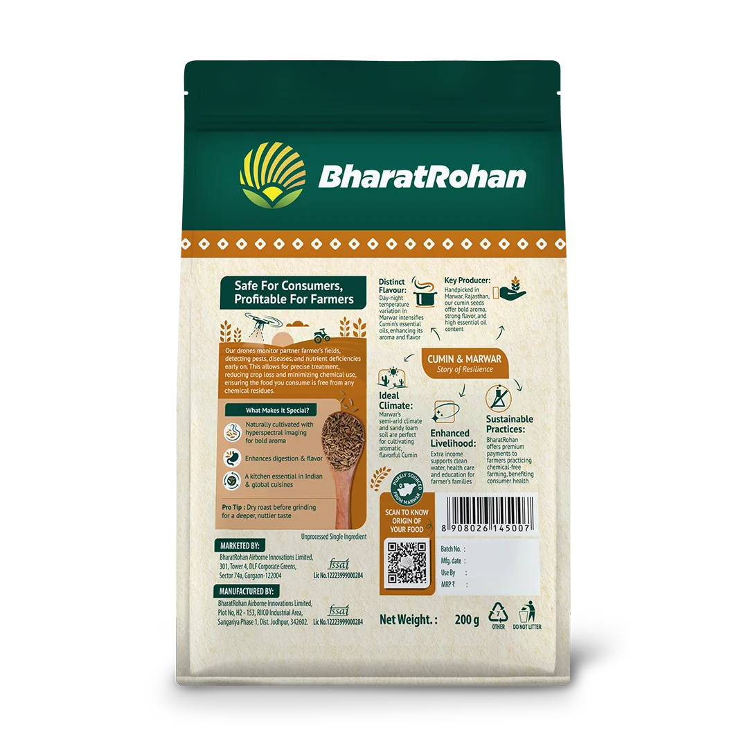BharatRohan Cumin Seeds back