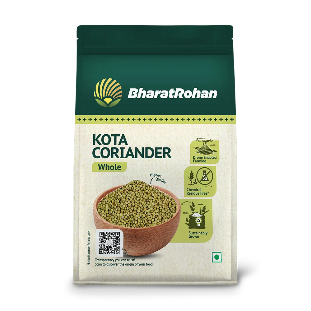 Bharatrohan Coriander Seeds front