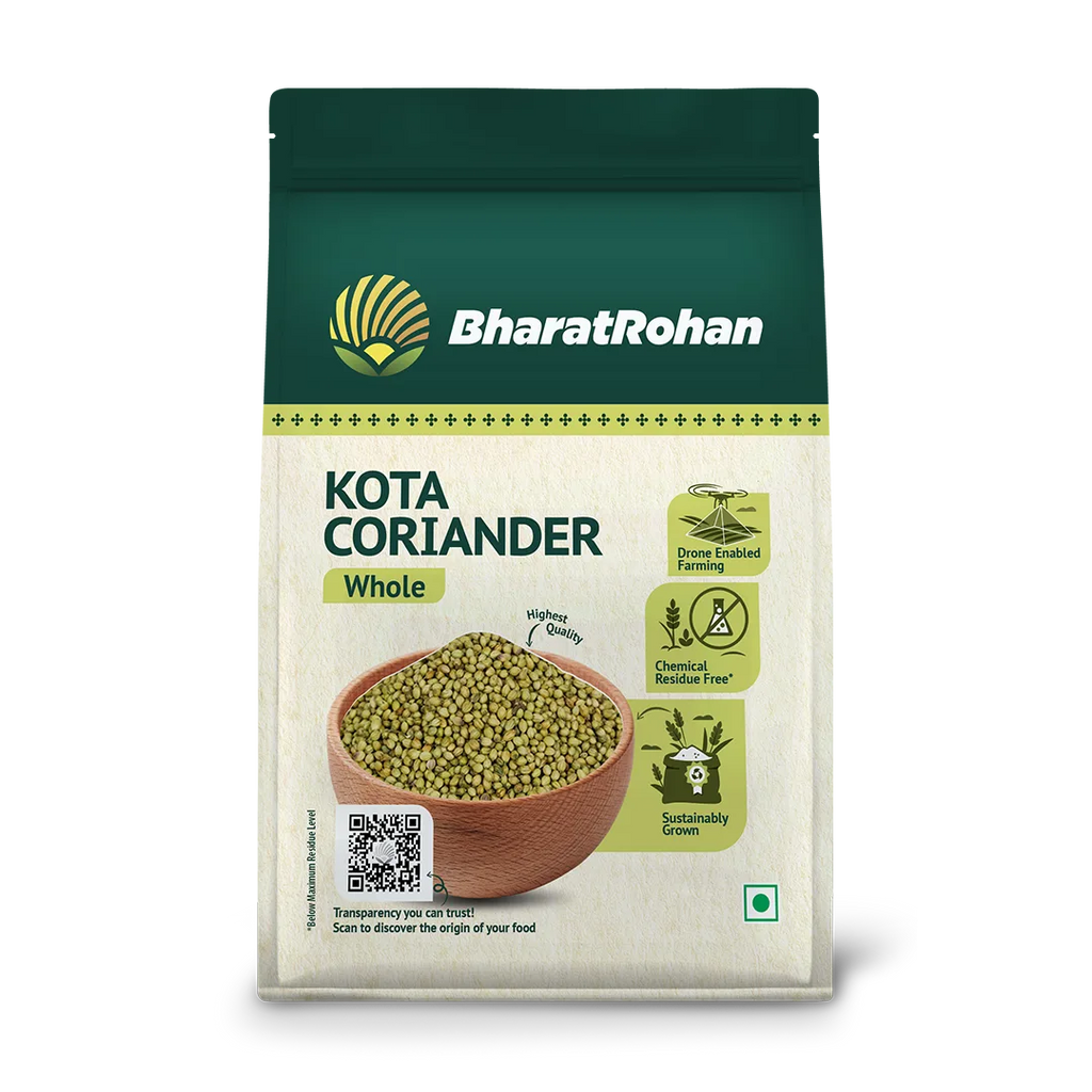 Bharatrohan Coriander Seeds front