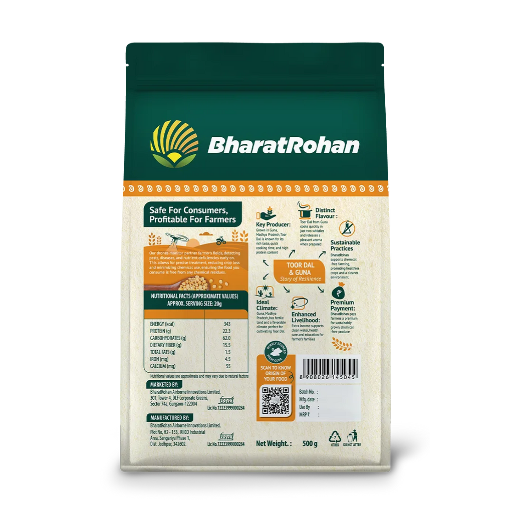 Bharatrohan Toor Dal back