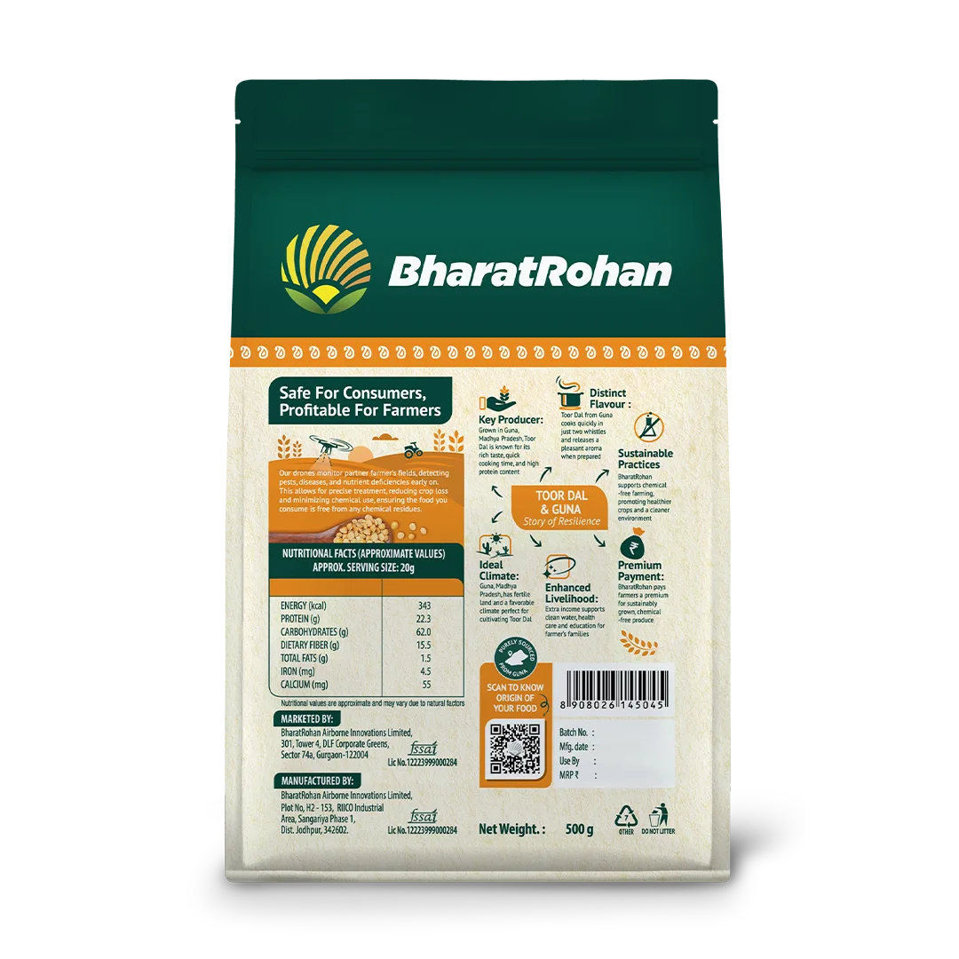Bharatrohan Toor Dal back