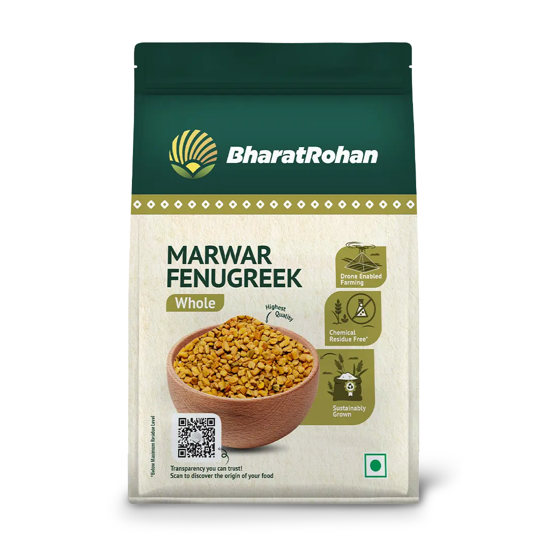 Bharatrohan fenugreek seeds front