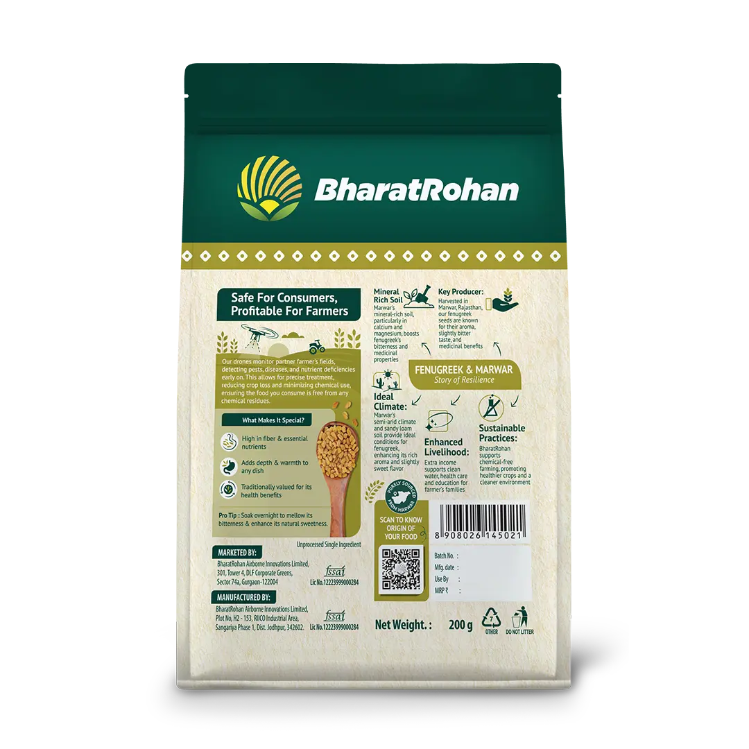 Bharatrohan methi dana back